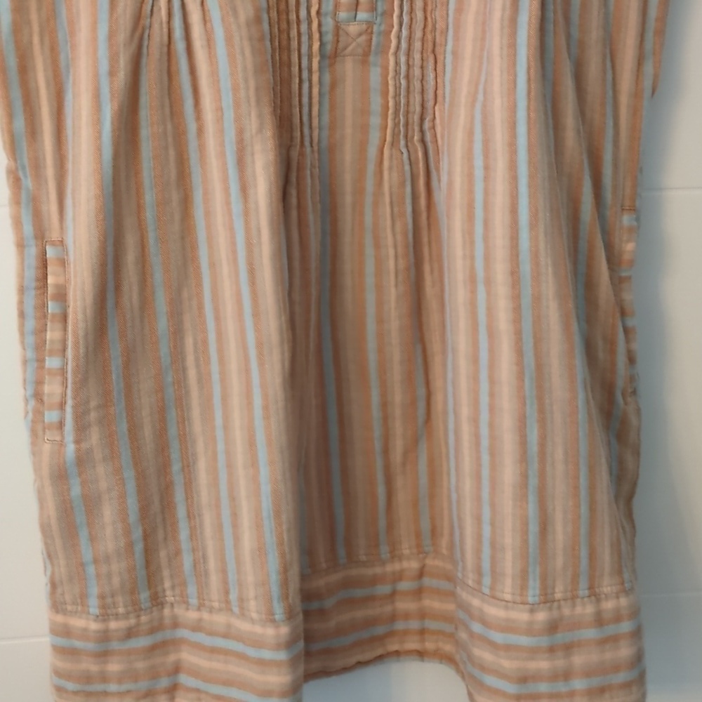 Faherty Isha organic cotton Gauzy Pintuck tunic Dress With Pockets Vacation XXL - Picture 5 of 10